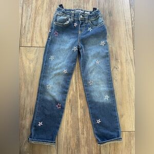 New without tag Cat & Jack Dark Blue Star Patterned girls Jeans size 5T